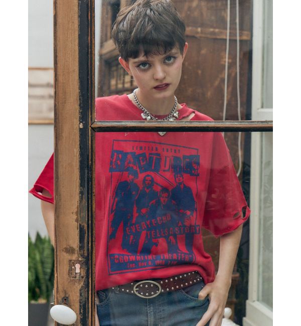 jouetie「グランジダメージTシャツ」|Tシャツ・カットソー|
