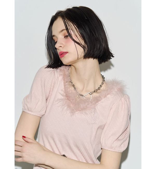 jouetie「フェザードッキングトップス」|Tシャツ・カットソー|