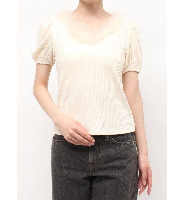 jouetie「フェザードッキングトップス」|Tシャツ・カットソー|