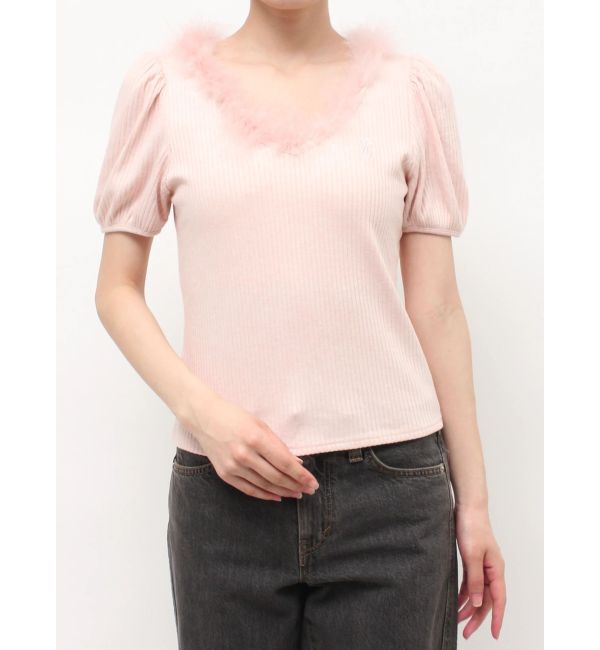 jouetie「フェザードッキングトップス」|Tシャツ・カットソー|