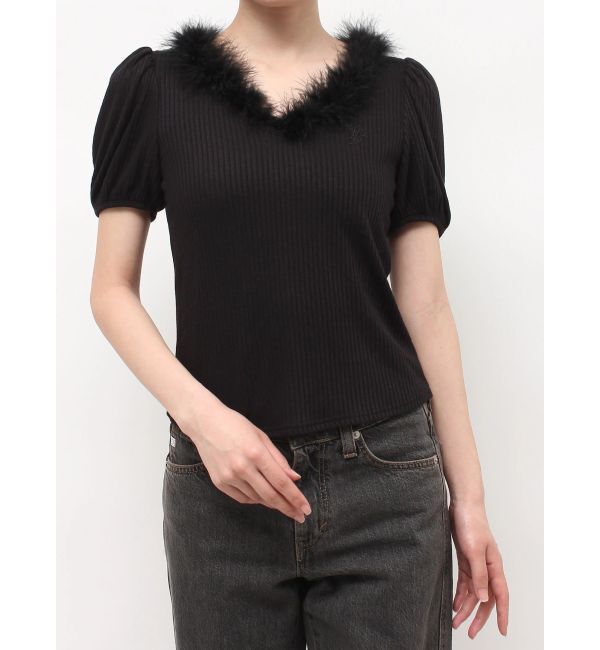 jouetie「フェザードッキングトップス」|Tシャツ・カットソー|
