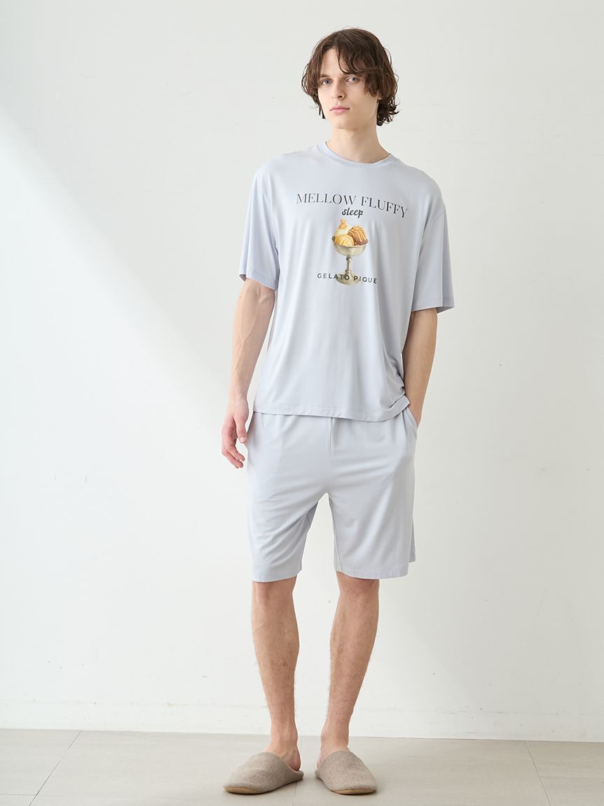 GELATO PIQUE HOMME「【HOMME】【接触冷感】COOLレーヨンデザートロゴTシャツ」|ルームウェア|