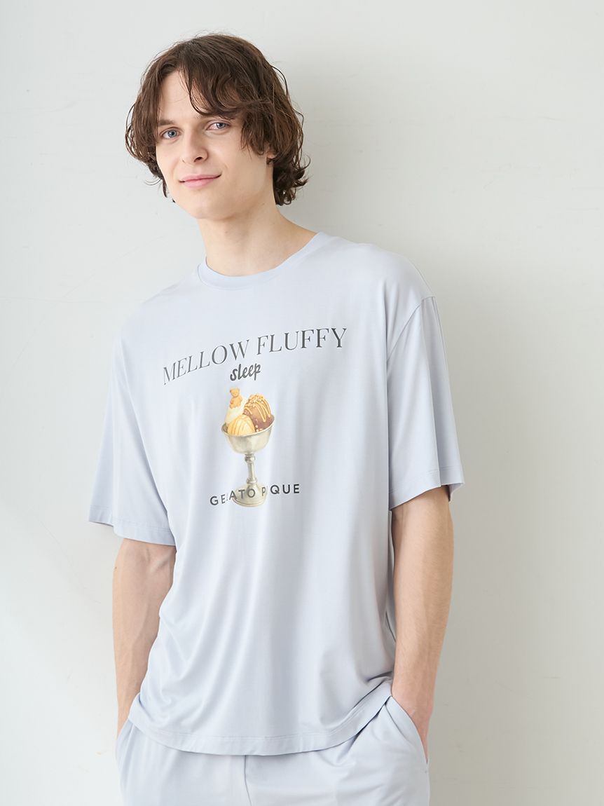 GELATO PIQUE HOMME「【HOMME】【接触冷感】COOLレーヨンデザートロゴTシャツ」|ルームウェア|