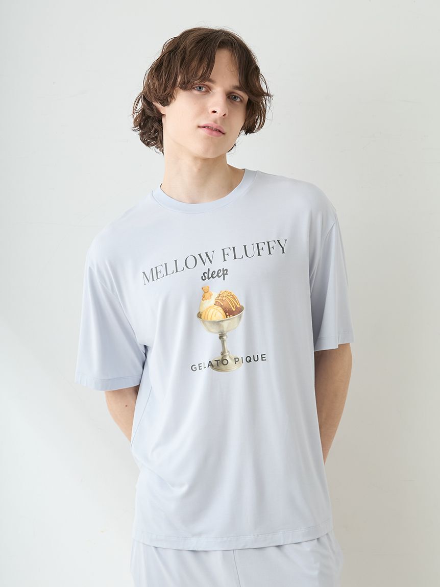 GELATO PIQUE HOMME「【HOMME】【接触冷感】COOLレーヨンデザートロゴTシャツ」|ルームウェア|