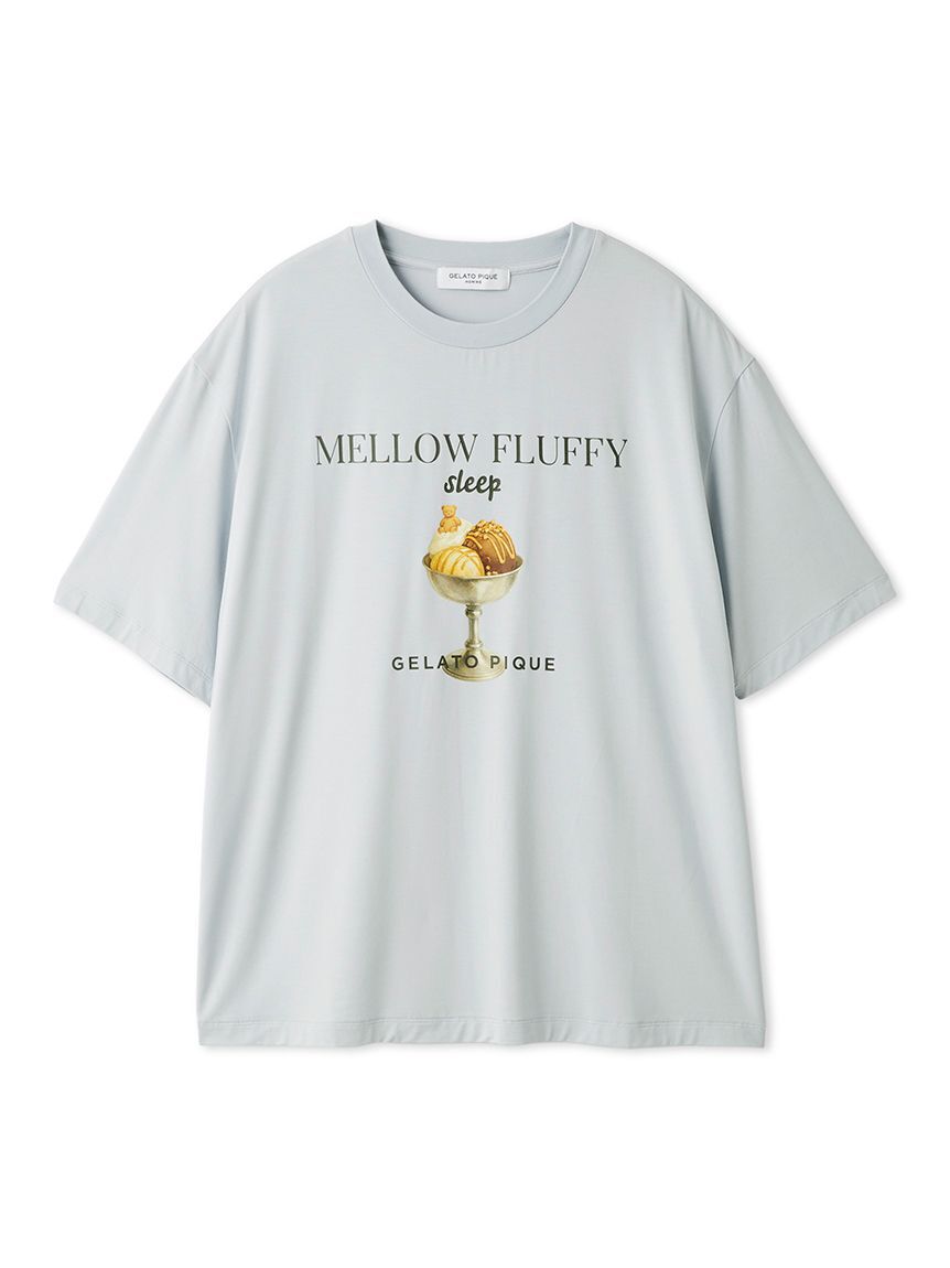 GELATO PIQUE HOMME「【HOMME】【接触冷感】COOLレーヨンデザートロゴTシャツ」|ルームウェア|BLU