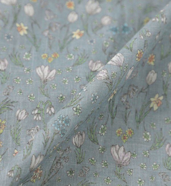 MACKINTOSH PHILOSOPHY「Snowblue Garden サイドギャザーブラウス」|シャツ・ブラウス|