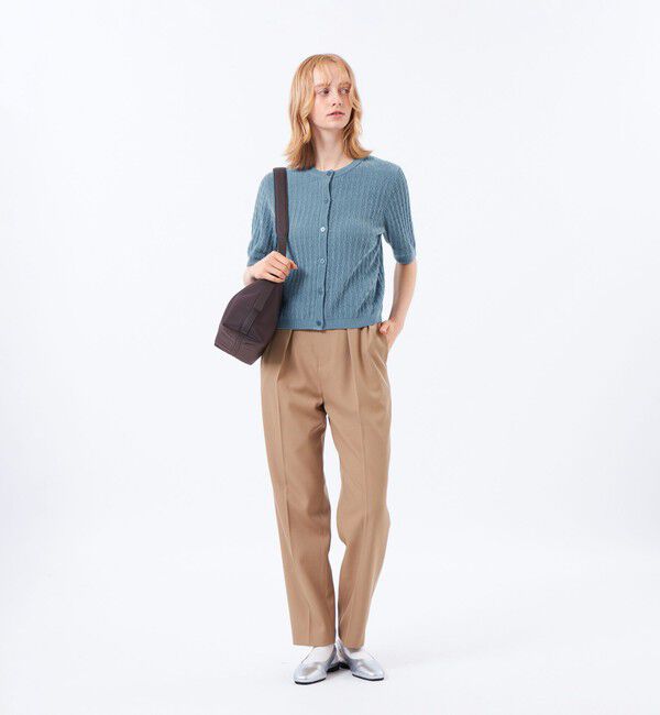 MACKINTOSH PHILOSOPHY「【予約販売】モールケーブル半袖カーディガン」|ニット・セーター|