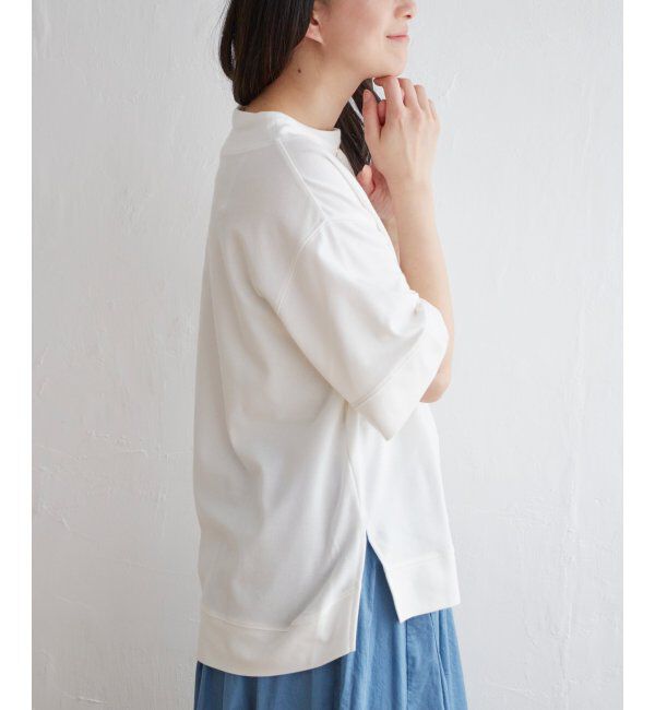 ikka「【雑誌 InRed 6月号掲載】コットンUSA鹿の子スピンドルプルオーバー」|Tシャツ・カットソー|