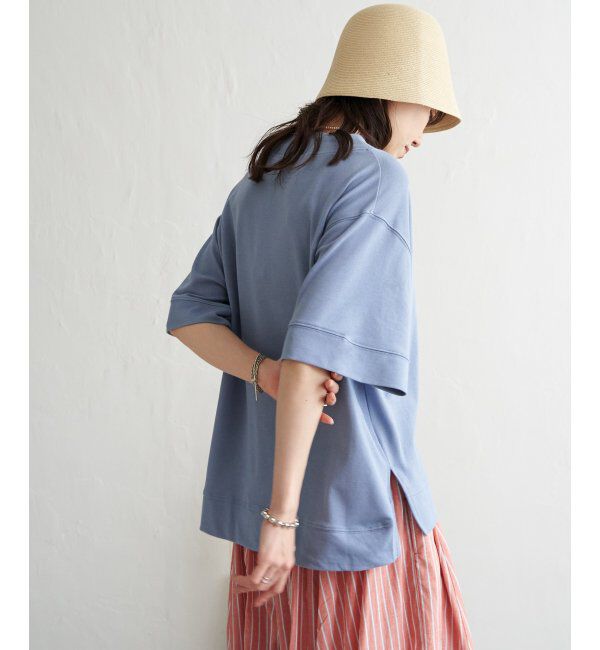 ikka「【雑誌 InRed 6月号掲載】コットンUSA鹿の子スピンドルプルオーバー」|Tシャツ・カットソー|