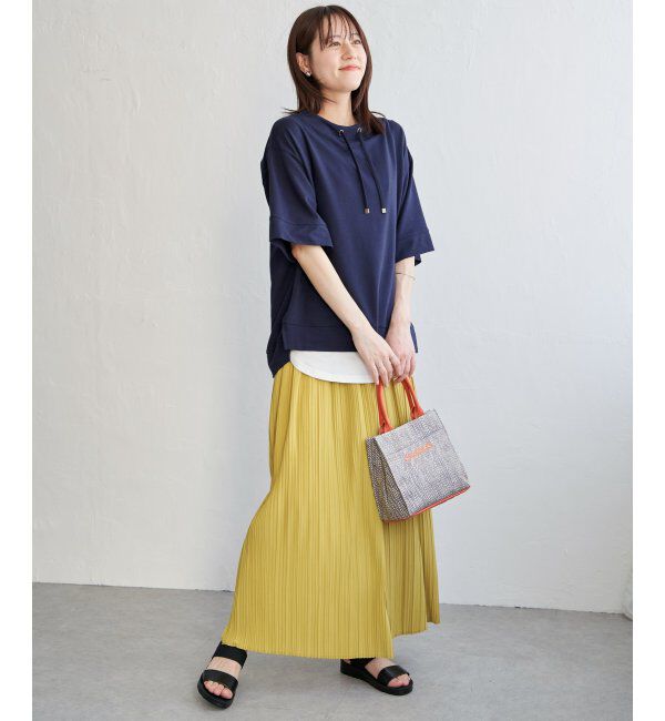 ikka「【雑誌 InRed 6月号掲載】コットンUSA鹿の子スピンドルプルオーバー」|Tシャツ・カットソー|