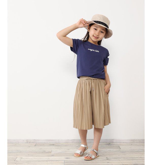 ikka kids「【イージーケア／接触冷感】プリーツガウチョパンツ（120~160cm）【UVカット／親子おそろい】」|その他|