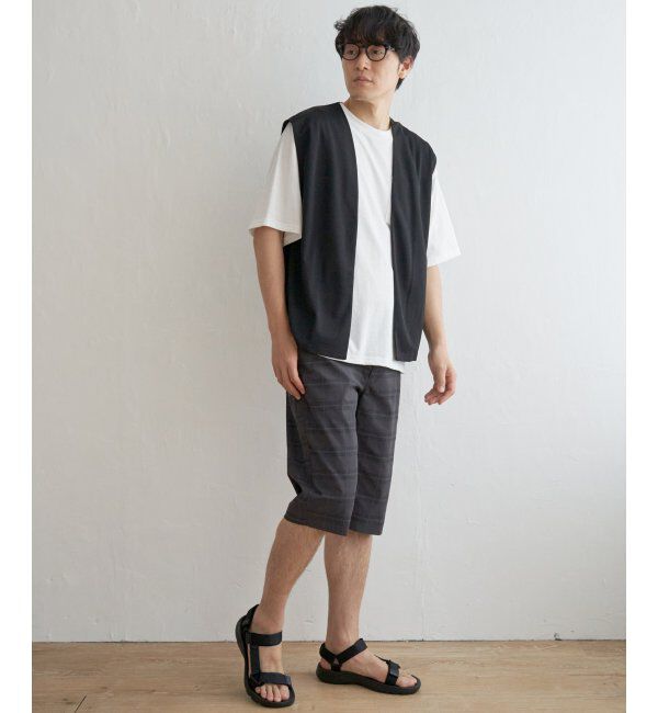 ikka「6.5分丈チェックドビーハーフパンツ」|その他|