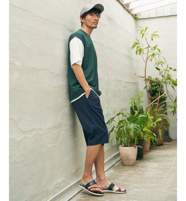 ikka「6.5分丈チェックドビーハーフパンツ」|その他|