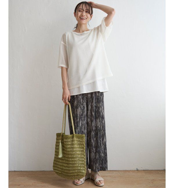 ikka「さらっとプリーツワイドパンツ」|その他|