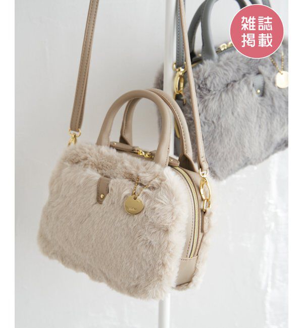 ikka「エコファー２ＷＡＹミニショルダー」|その他|ベージュ