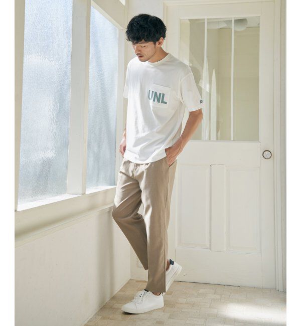 ikka「URBAN NATURE LIFE アーバンネイチャーライフ ロゴプリントポケTシャツ」|Tシャツ・カットソー|