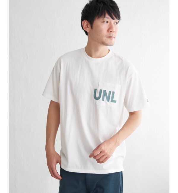 ikka「URBAN NATURE LIFE アーバンネイチャーライフ ロゴプリントポケTシャツ」|Tシャツ・カットソー|