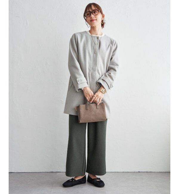 IKKA LOUNGE「ウールライクストレッチフードコート」|その他|