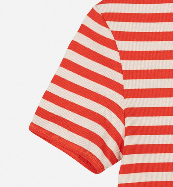 Marimekko「Kukkea Tasaraita Unikko Tシャツ」|シャツ・ブラウス|