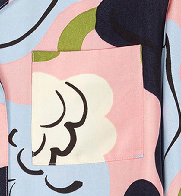 Marimekko「Viivoitus Kukasta kukkaan シャツ」|シャツ・ブラウス|