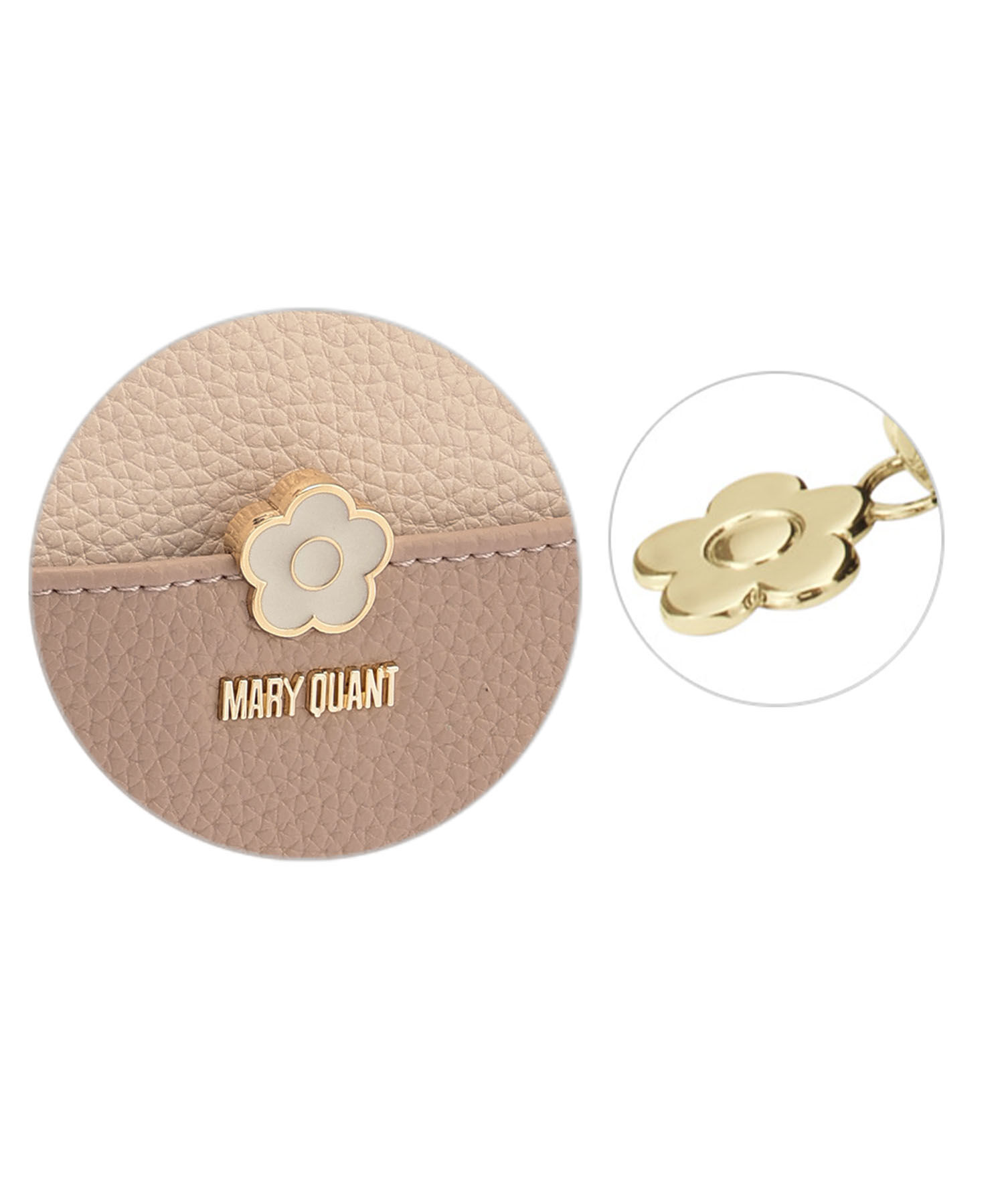 MARY QUANT「バイカラーエポデイジー ラウンドポーチ」|ポーチ|