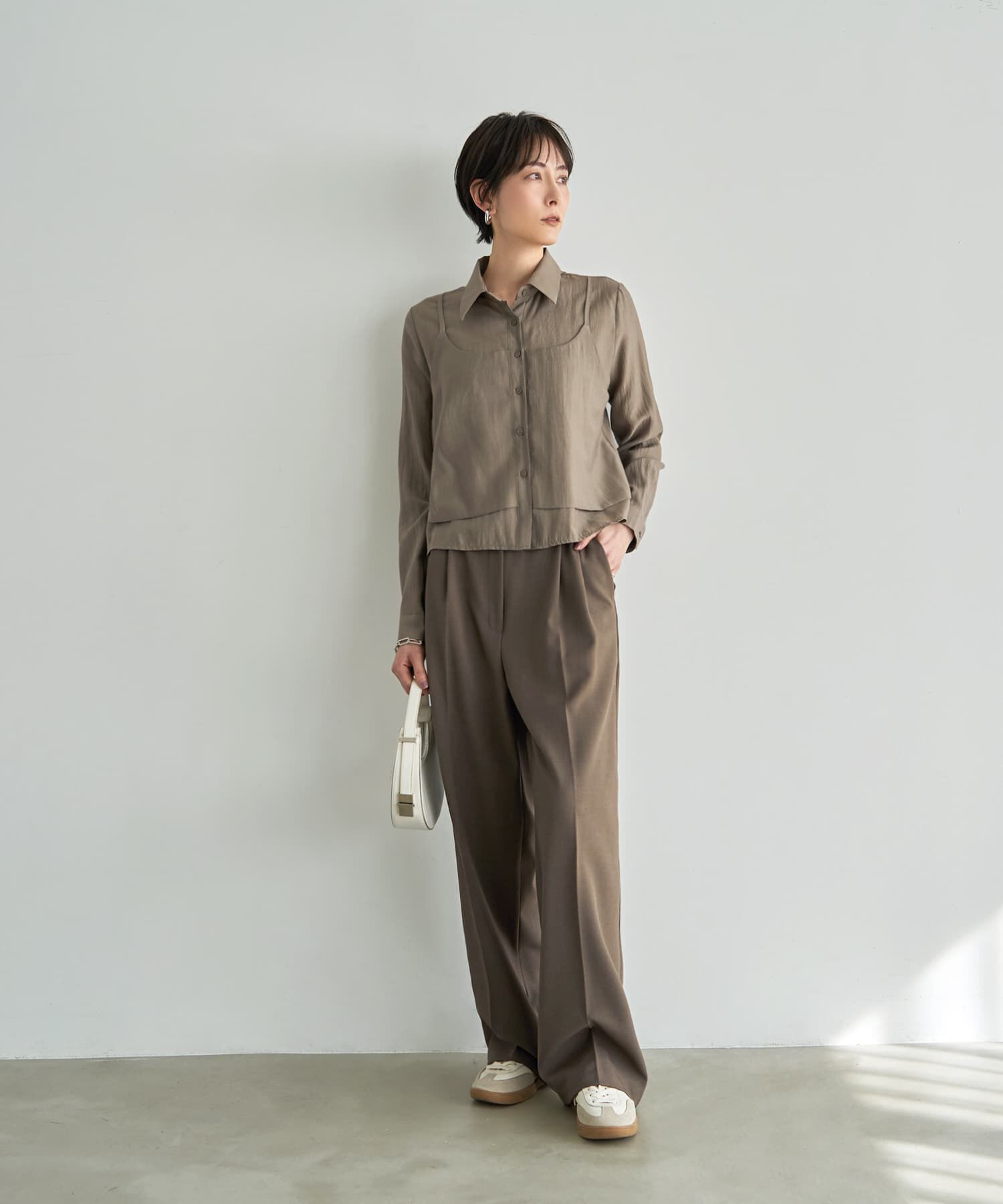 STYLE DELI「キャミレイヤード風シアーシャツ」|シャツ・ブラウス|