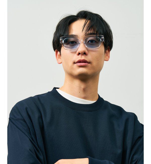  「SUNCUTGlasses/UV100%CUT サングラス カラーレンズ 太縁 紫外線対策 UVカット ユニセックス スポーツ」|サングラス|