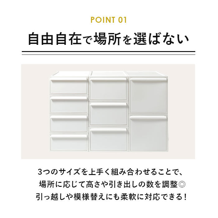 like-it「収納ケース 引き出し 通販 クローゼットシステム S 4個組 ライクイット like it 収納」|その他|