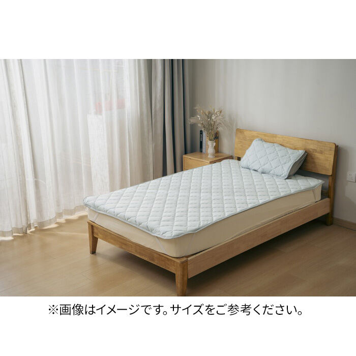 BACKYARD FAMILY「敷きパッド セミダブル 冷感 ゴム付き 通販 冷感敷きパッド ベッドパッド 冷感マット 敷きパット」|ブランケット|