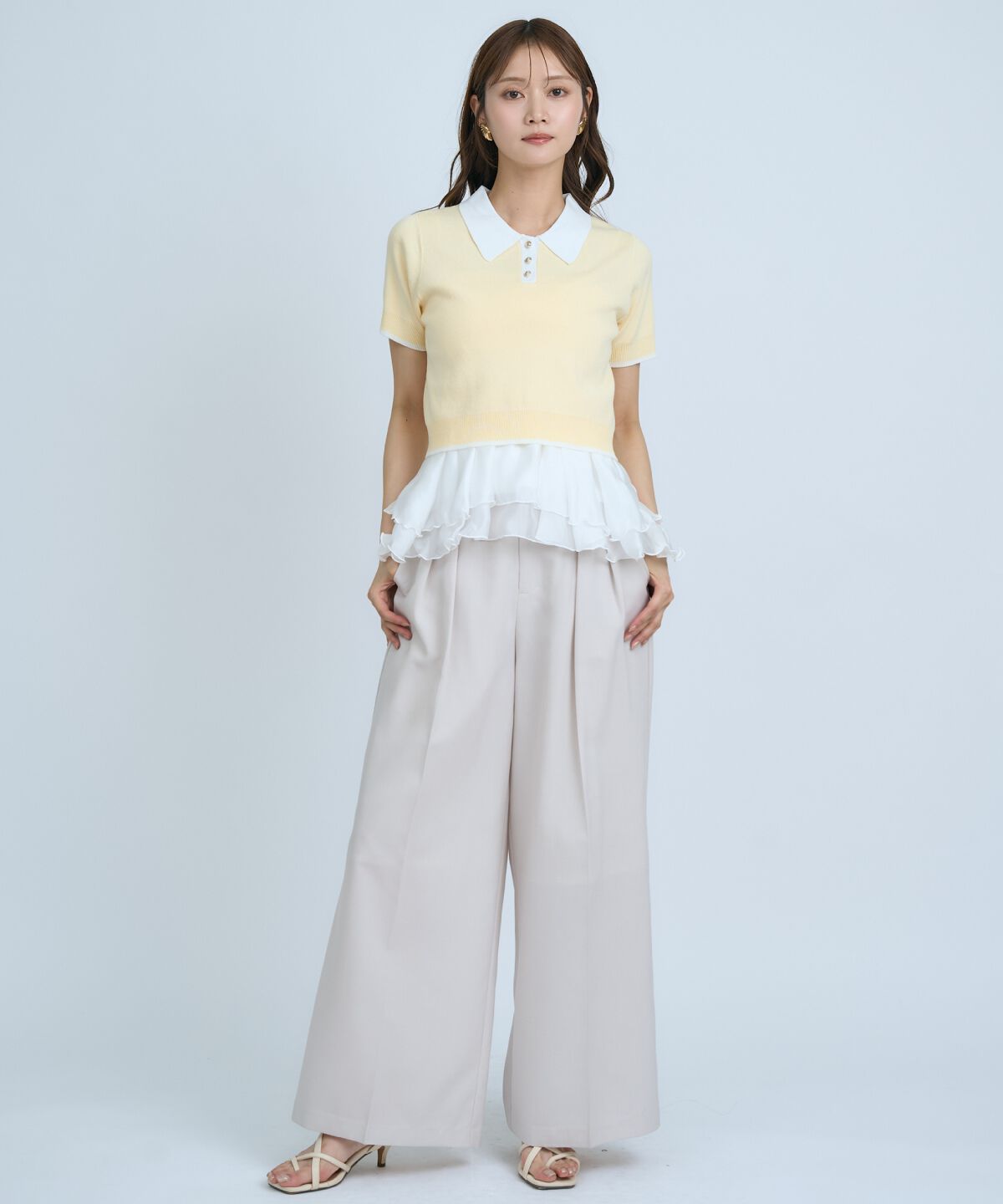 アンドクチュール「シアーワイドパンツ」|その他|
