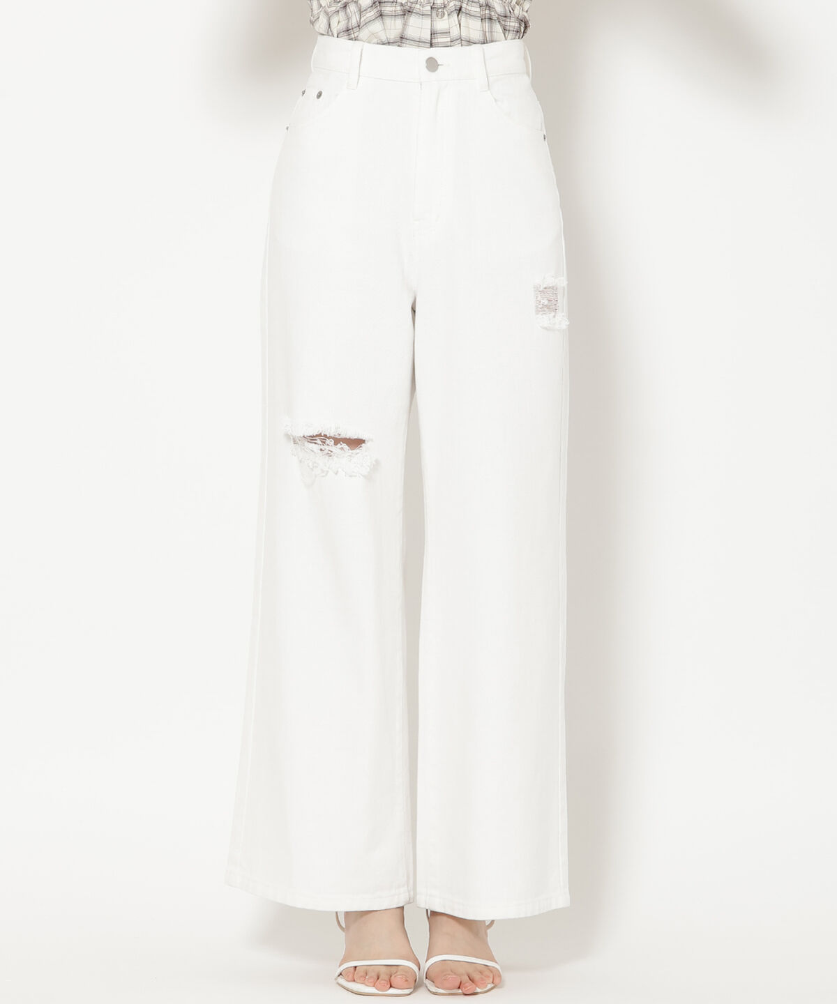 WILLSELECTION「ダメージワイドデニムパンツ」|その他|