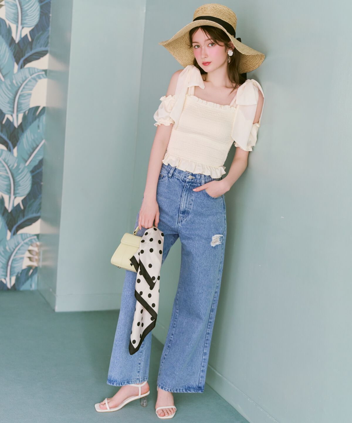 WILLSELECTION「ダメージワイドデニムパンツ」|その他|