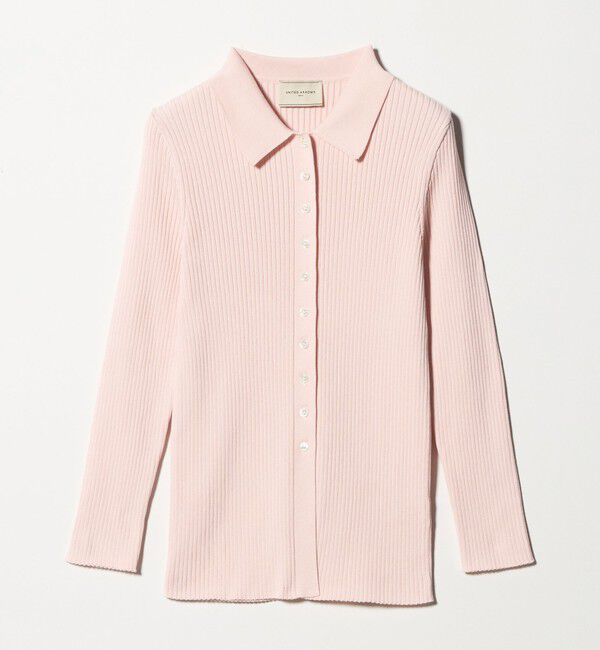 UNITED ARROWS「リブ ポロニット カーディガン ‐ウォッシャブル‐」|カーディガン|