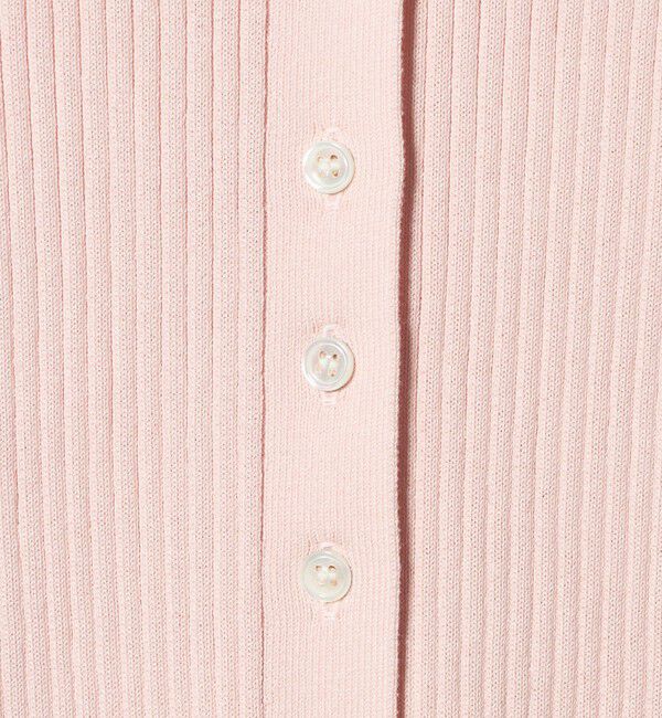 UNITED ARROWS「リブ ポロニット カーディガン ‐ウォッシャブル‐」|カーディガン|