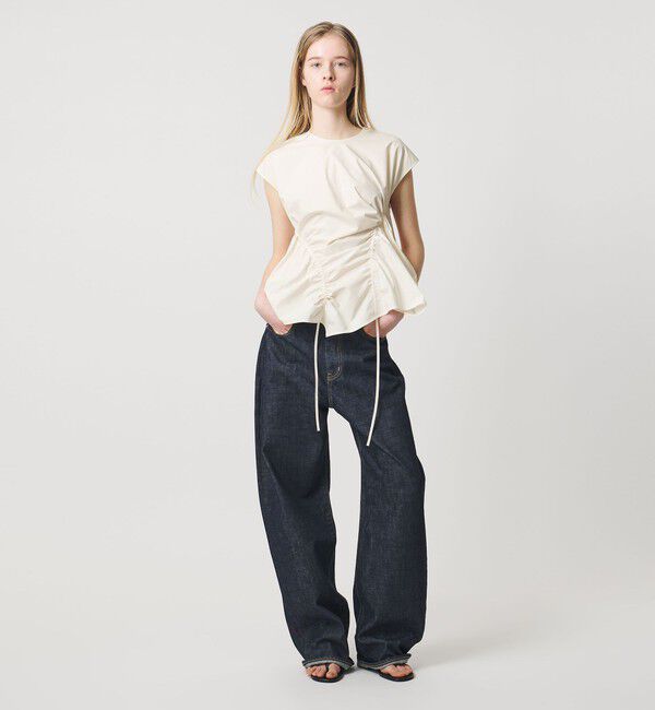 AEWEN MATOPH「＜AEWEN MATOPH＞イレギュラーギャザーブラウス ウォッシャブル」|シャツ・ブラウス|