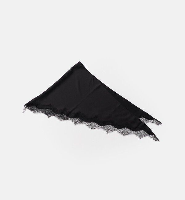 UNITED ARROWS「スカーフ付き サテン レース コンビ スカート」|スカート|