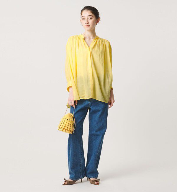 UNITED ARROWS「ラミー バンドカラー シャツ ‐ウォッシャブル‐」|シャツ・ブラウス|