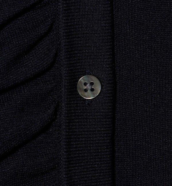 UNITED ARROWS「ミニマル フリル ショートスリーブ ニット」|ニット・セーター|