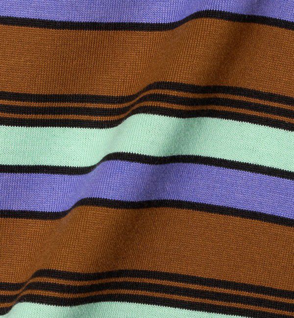 UNITED ARROWS「マルチボーダー ハーフスリーブ Tシャツ」|Tシャツ・カットソー|