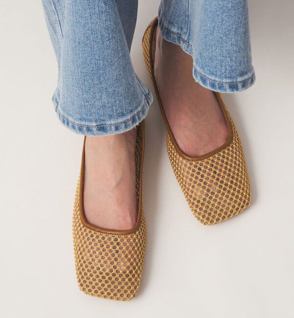 UNITED ARROWS green label relaxing「メッシュ フラットシューズ」|ローファー|