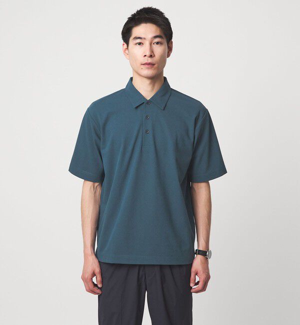 UNITED ARROWS green label relaxing「Somarti カノコ 半袖 ポロシャツ -遮熱・UVカット・吸水速乾-」|ポロシャツ|