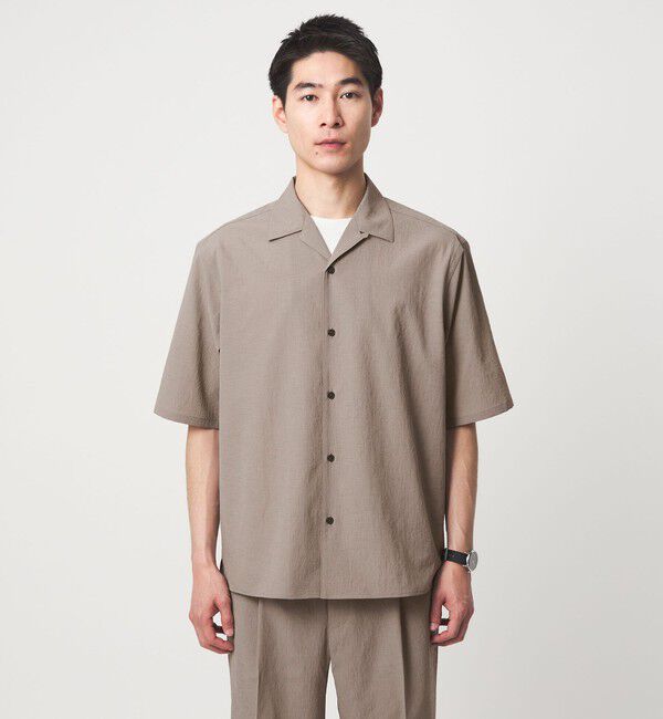 UNITED ARROWS green label relaxing「ボイル メッシュ オープンカラー 半袖 シャツ -吸水速乾-」|シャツ・ブラウス|