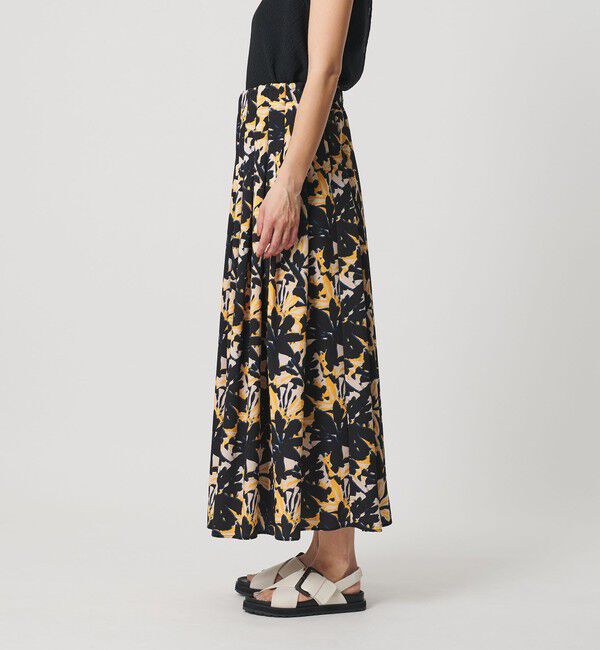 BEAUTY&YOUTH UNITED ARROWS「【WEB限定】フラワープリント タックスカート ウォッシャブル」|スカート|
