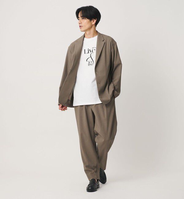 BEAUTY&YOUTH UNITED ARROWS「KOMATSU ドビー リラックス ジャケット ストレッチ 吸水速乾 セットアップ対応」|テーラードジャケット|