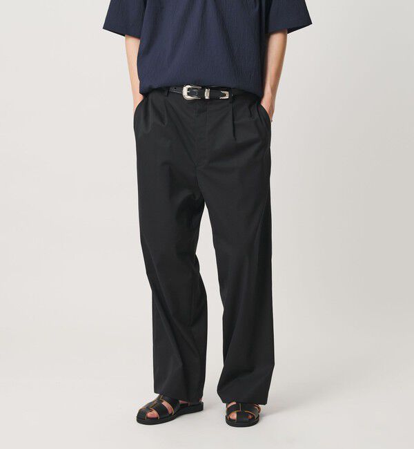 BEAUTY&YOUTH UNITED ARROWS「トロピカル ワイド テーパード スラックス NO.9 ウォッシャブル」|チノ|