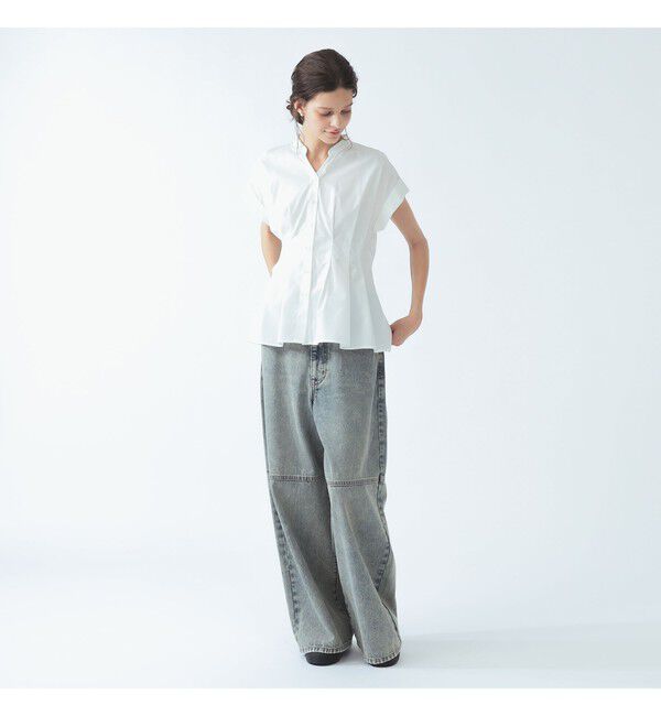 Ray BEAMS 「タック ウエスト スキッパー シャツ」|シャツ・ブラウス|