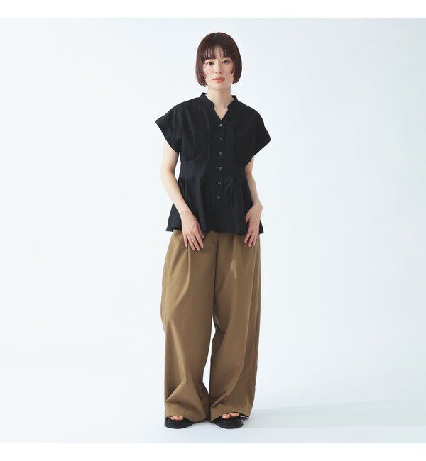Ray BEAMS 「タック ウエスト スキッパー シャツ」|シャツ・ブラウス|