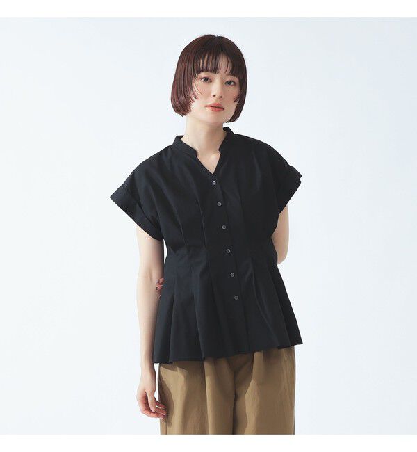Ray BEAMS 「タック ウエスト スキッパー シャツ」|シャツ・ブラウス|
