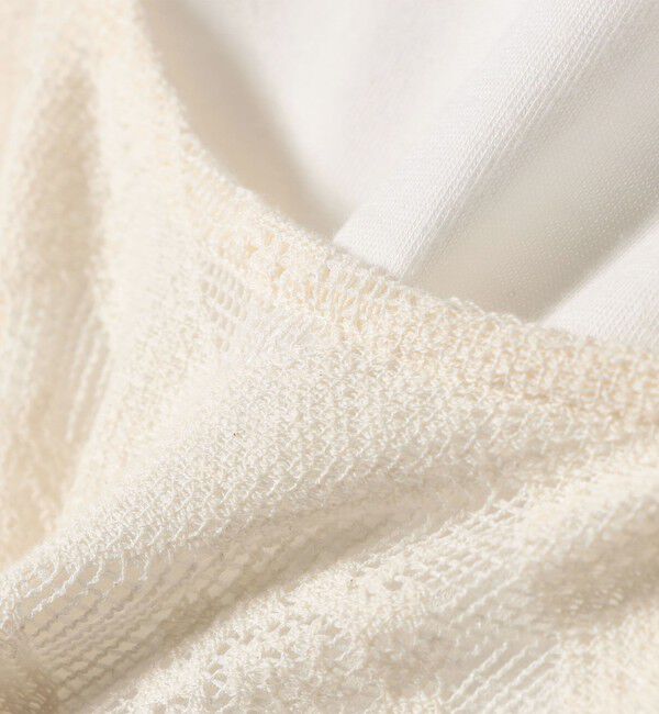 SHIPS Colors 「SHIPS Colors:〈手洗い可能〉レースキャミワンピース &times; ベーシックTEE セット◇」|ワンピース|