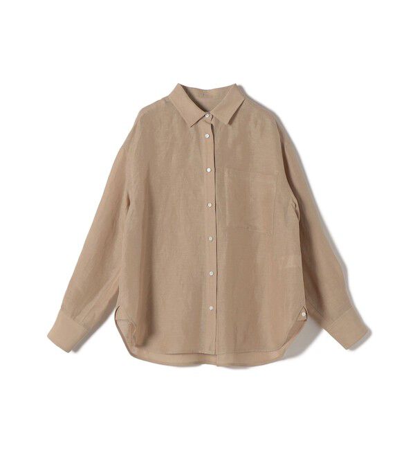 SHIPS for women「【実力派ベーシック】〈手洗い可能〉IMPERIAL LINEN 混 オーバー サイズ シャツ」|シャツ・ブラウス|